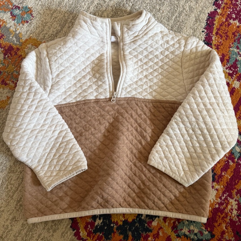 Wonder Nation Quilted Kids Pullover- 5T